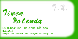 timea molenda business card